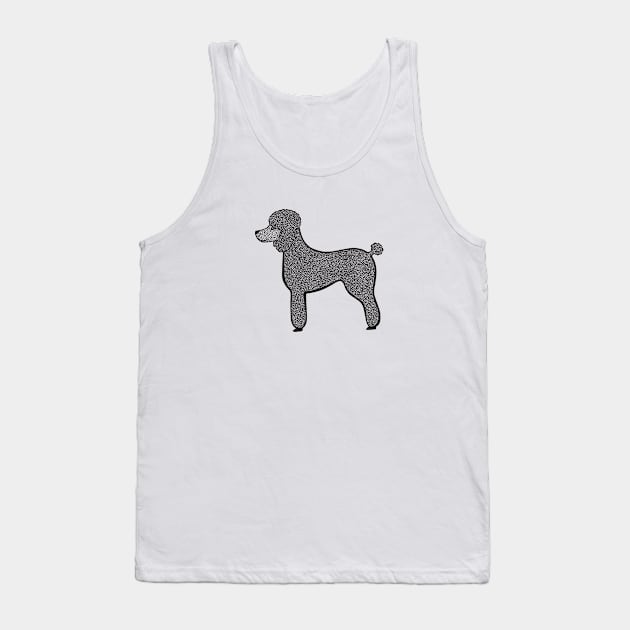 Poodle Ink Art - cool pet dog design - light colors Tank Top by Green Paladin